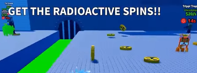 Radioactive coins farm
